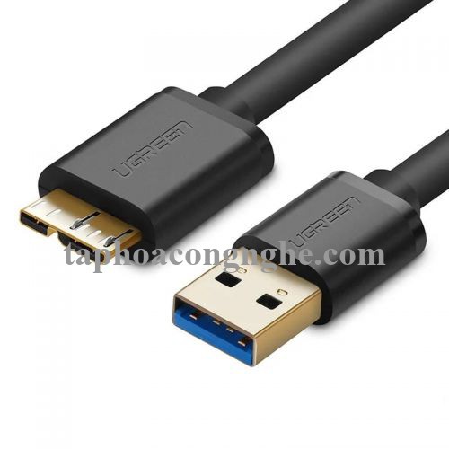 Ugreen 10840 0.5M màu Đen Cáp USB 3.0 sang MICRO USB 3.0 cho ổ cứng US130 30010840